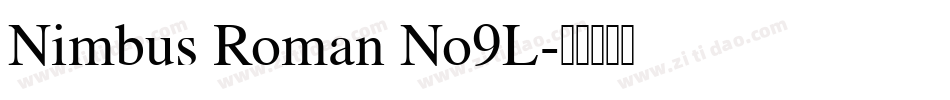 Nimbus Roman No9L字体转换